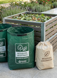 limpieza y recogida de residuos vegetales