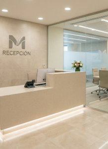 sala de reuniones y recepcion